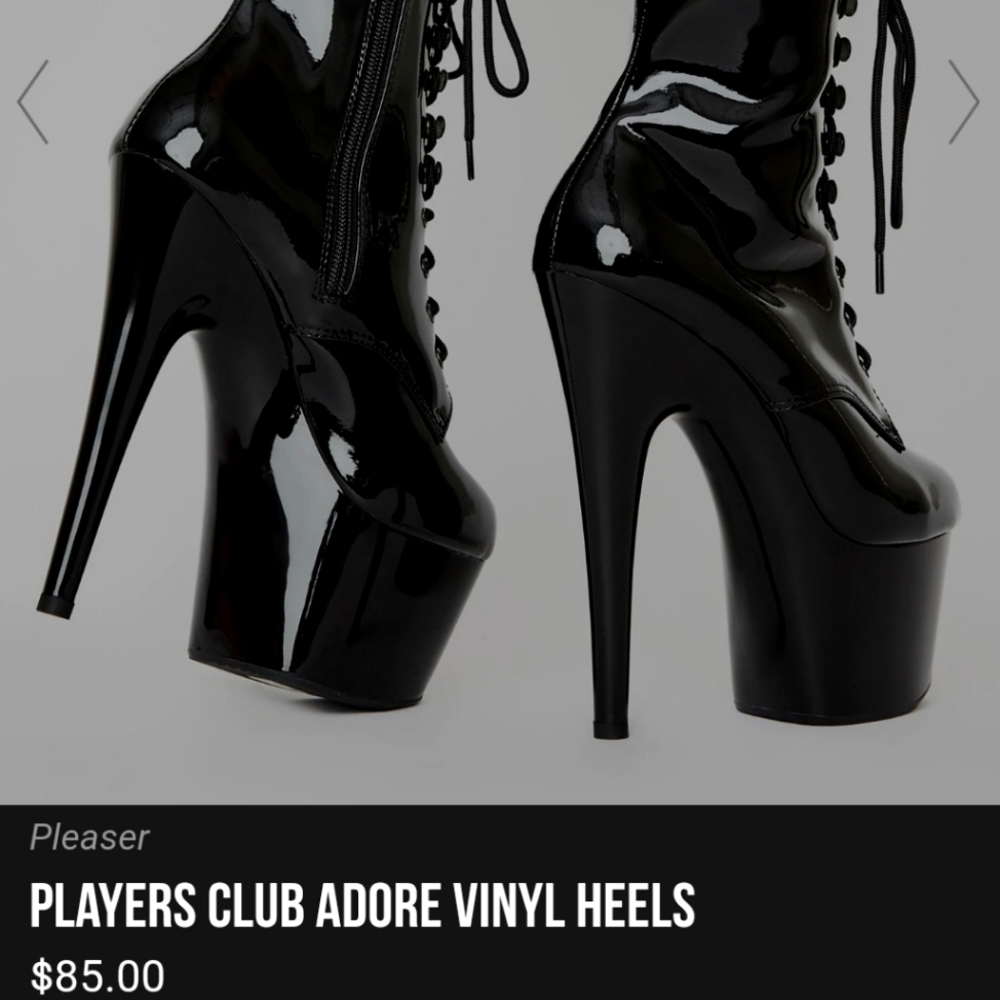 Pleaser vinyl heels (Pole dancing heels)